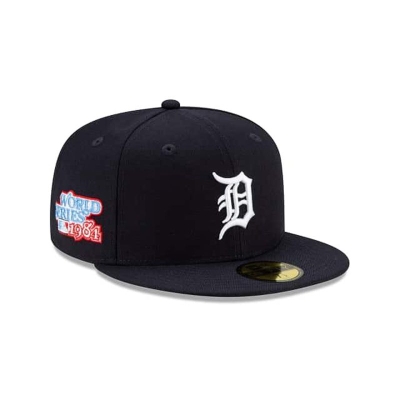 Detroit Tigers Gorra | New Era MLB Green Paisley Undervisor 59fifty Fitted Cap Mexico - Azules
